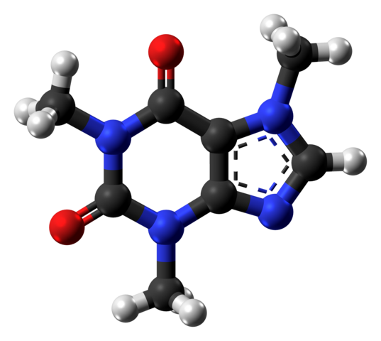 Molecule de cafeine
