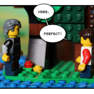 Father and Son Lego Social Distancing 7
