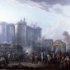 Prise de la Bastille et arrestation du gouverneur M de Launay le 14 juillet 1789